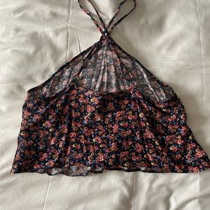 Floral set. Top and shorts
